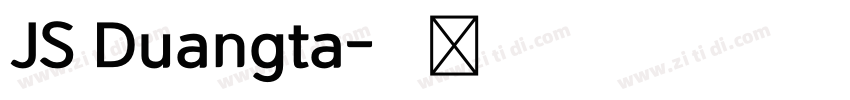 JS Duangta字体转换